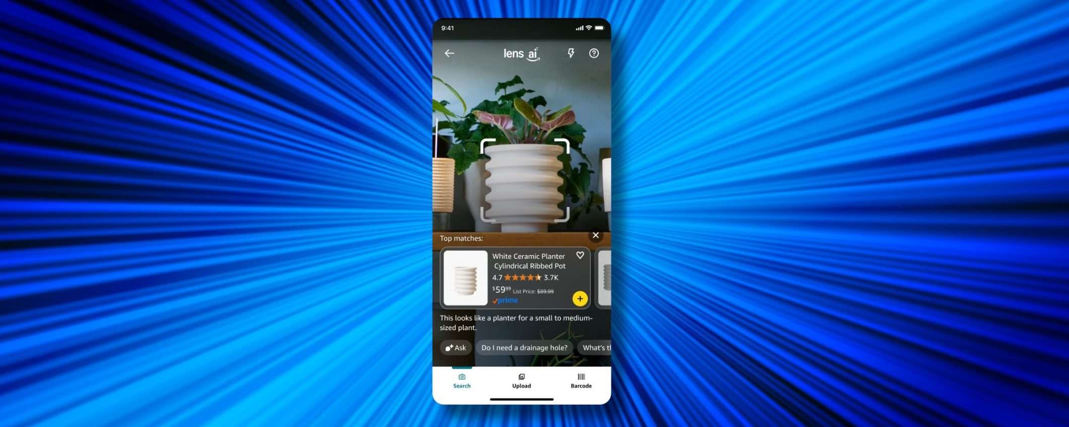 Amazon lancia Lens Live, un nuovo strumento di shopping AI