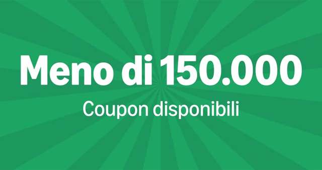 I coupon sono limitati