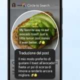 Circle to Search di Google traduce mentre si scorre sullo schermo