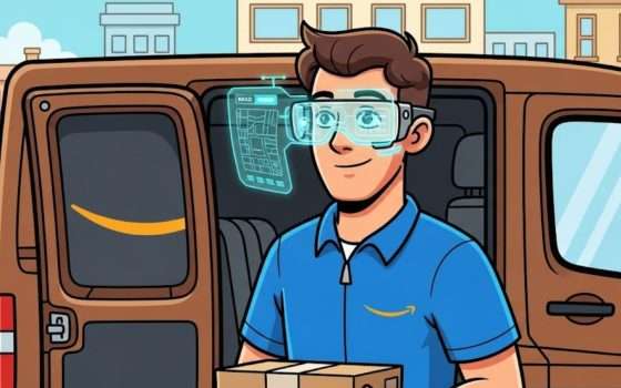 Amazon lancia occhiali AR per i corrieri, il progetto Amelia