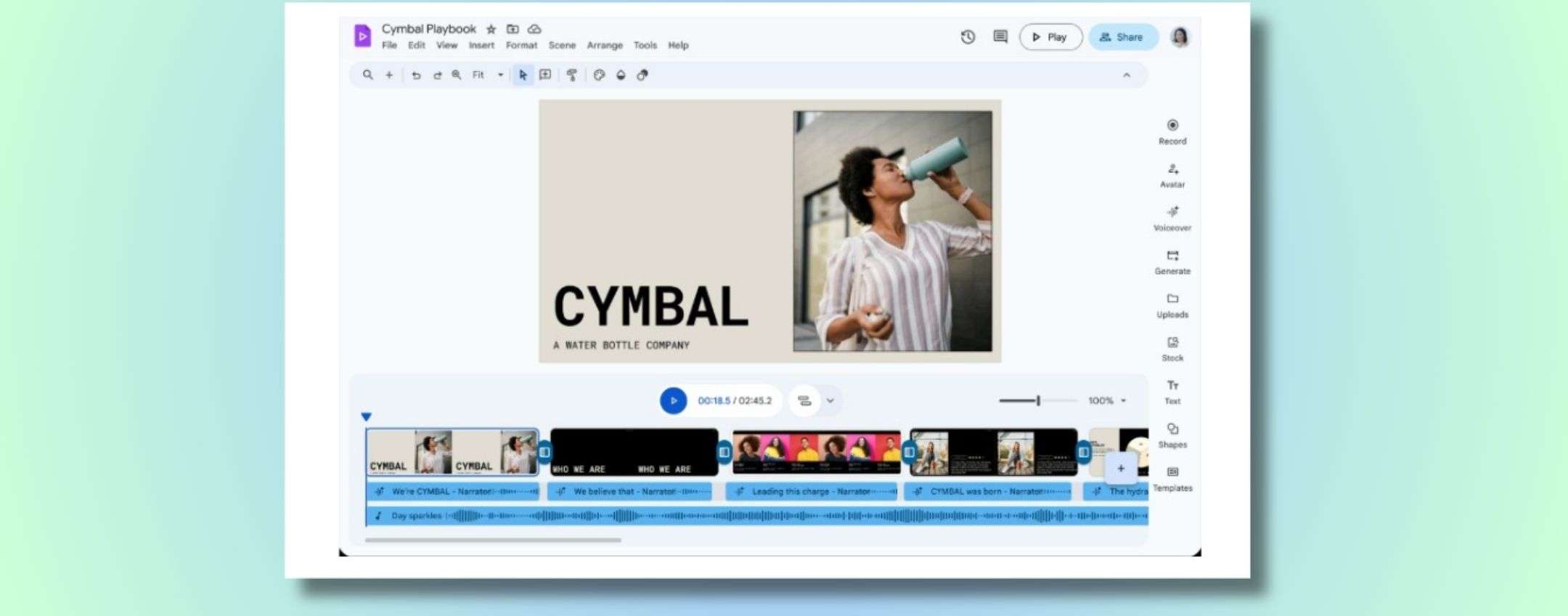 Gemini trasforma le slide di Google Presentazioni in video