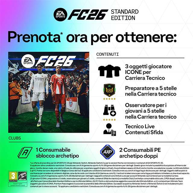 FC 26 Standard Edition: i bonus del preordine