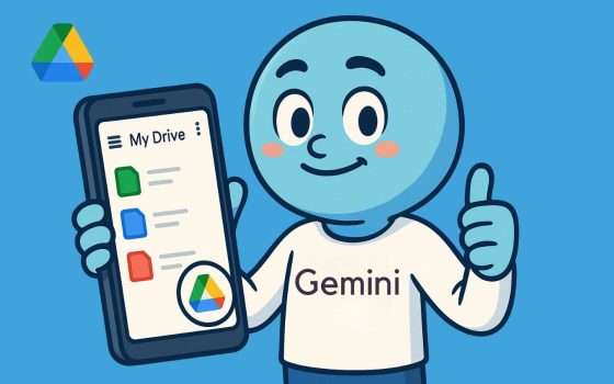 Gemini arriva su Google Drive mobile: AI per documenti e fogli