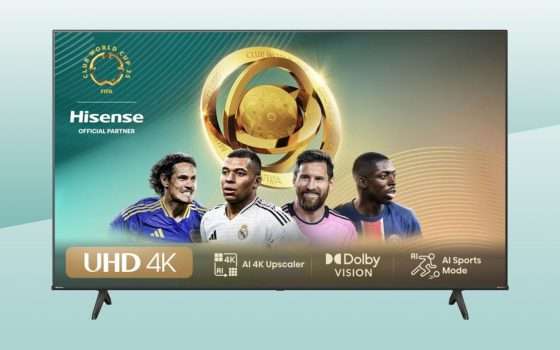 PREZZO STRACCIATO per la TV 4K da 43 pollici di Hisense