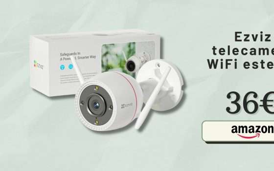 Casa VIGILATA con la telecamera EZVIZ da esterno 5in1 (36€)