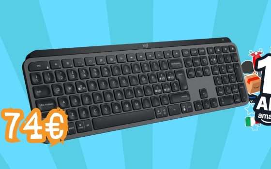 Logitech MX Keys S crolla a prezzo REGALO per la festa di Amazon (-55€)