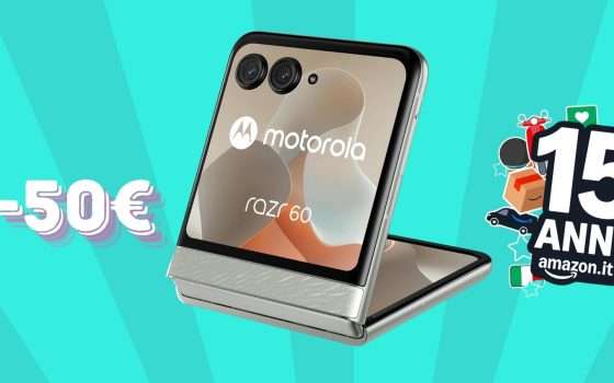 Motorola Razr 60 è il pieghevole DEFINITIVO, scontatissimo con codice Amazon