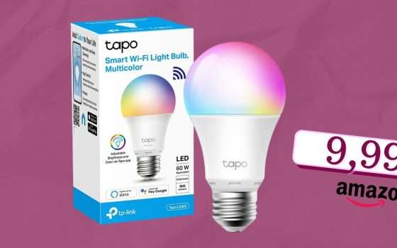 Luce smart? Neanche 10€ per introdurla in casa tua, tutto su Amazon