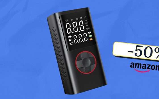 20€ per non rimanere MAI PIÙ con la ruota sgonfia: Compressore Portatile