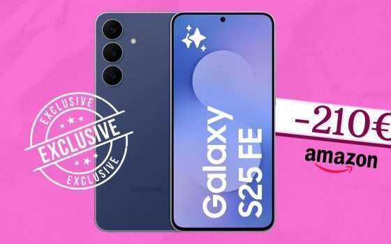 È l'acquisto perfetto: Samsung Galaxy S25 FE in esclusiva Amazon (-210€)