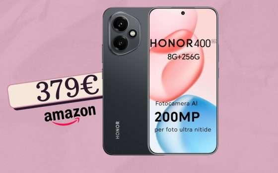Ti sorprende HONOR 400 con luminosità e potenza a prezzo bassissimo