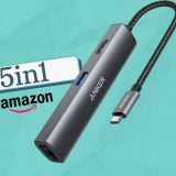 Anker con il suo Hub USB C 5in1 migliora qualunque laptop (24€)