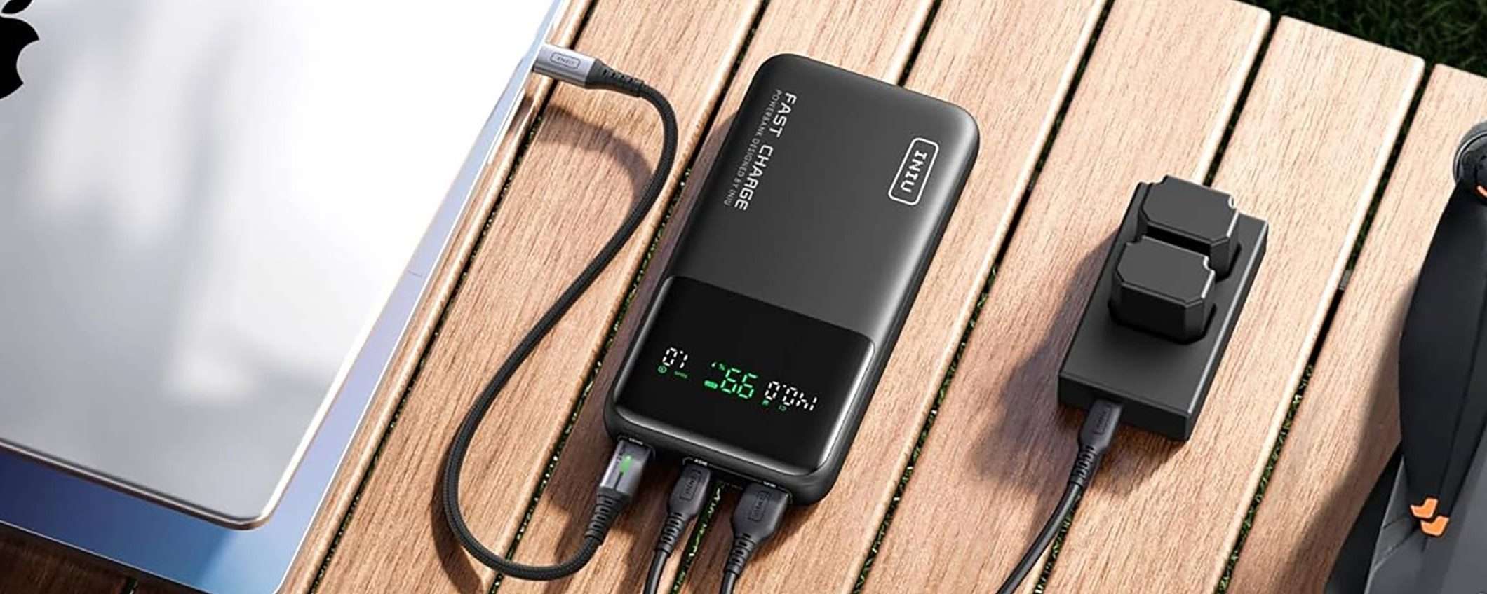 MAXI powerbank da 27000 mAh, MAXI sconto del 60%: è INIU