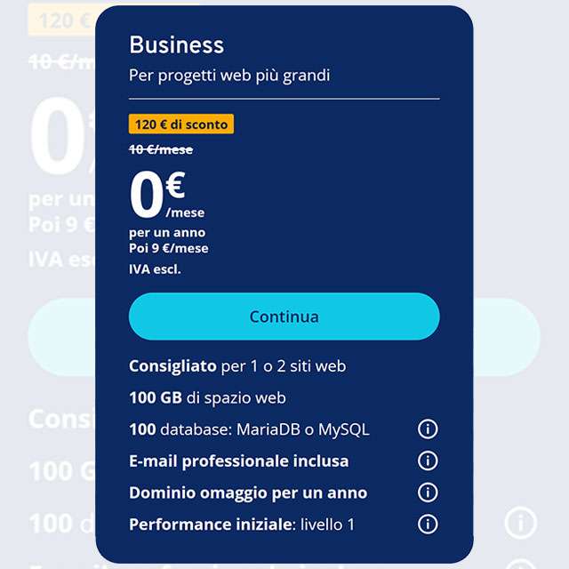 La promozione di IONOS per l'hosting Business a 0 euro con PrestaShop