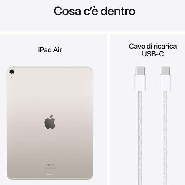 Cosa c'è nella confezione dell'iPad Air con chip Apple M2