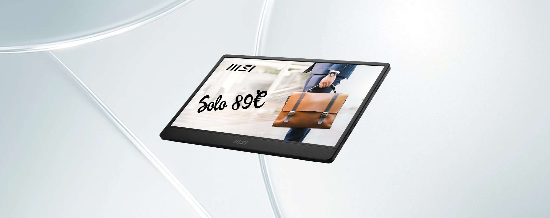 Lavoro e Gaming senza limiti con il Monitor Portatile MSI PRO a soli 89€