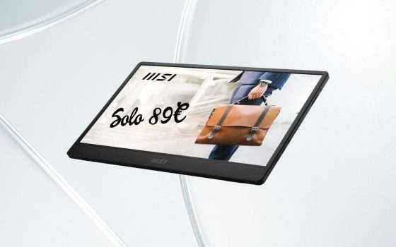 Lavoro e Gaming senza limiti con il Monitor Portatile MSI PRO a soli 89€
