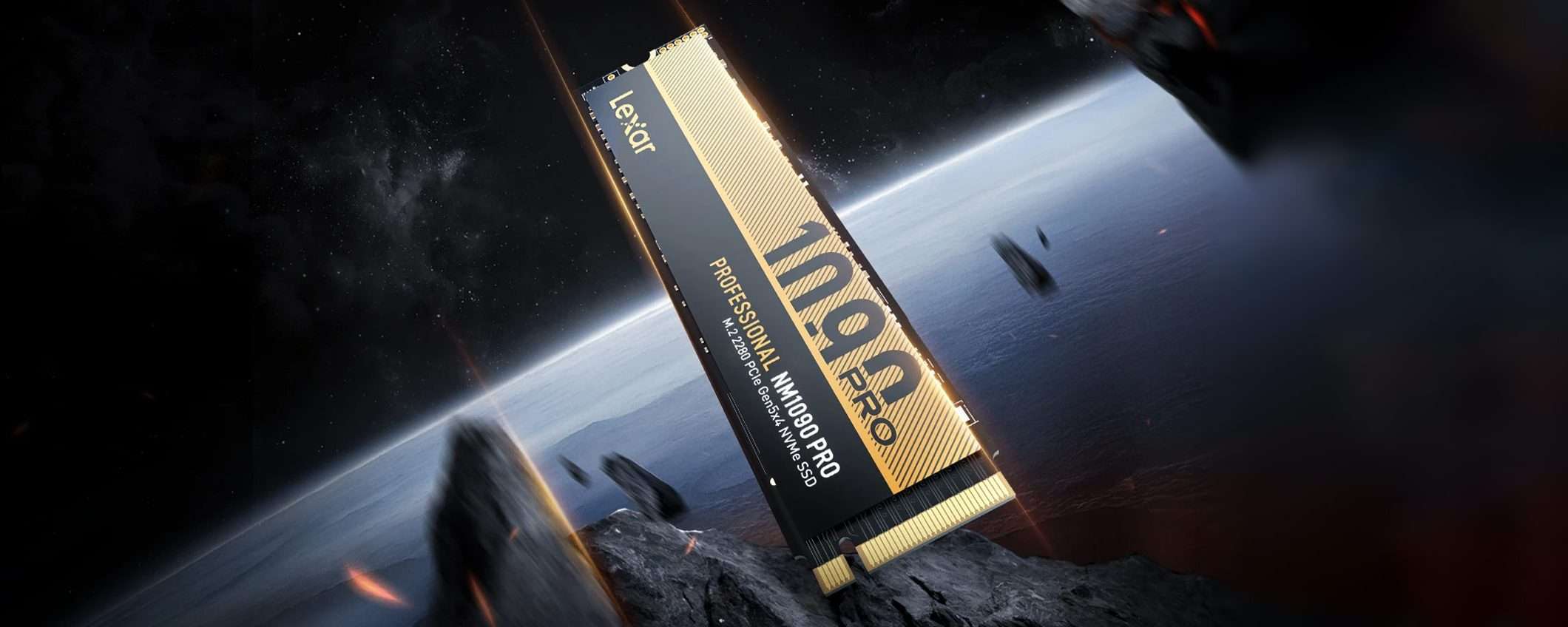 SSD PCIe 5.0 da 2 TB: Lexar NM1090 PRO, offerta a 14.000 MB/s