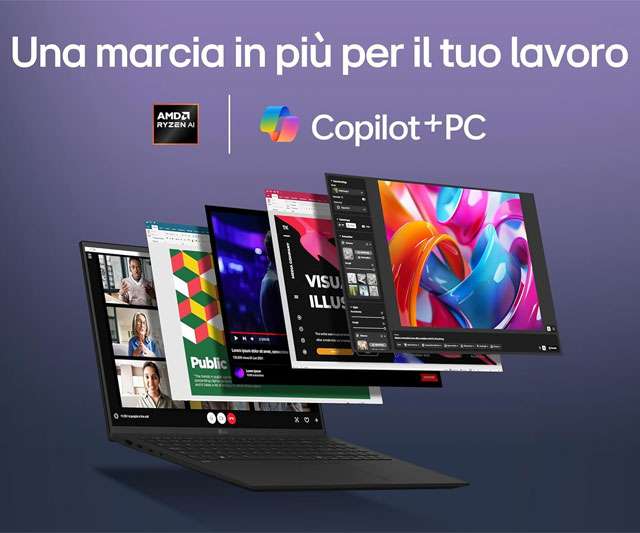 Il laptop LG gram AI 15Z80T