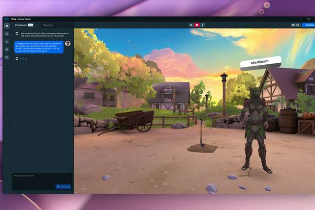Uno screenshot per Meta Horizon Studio