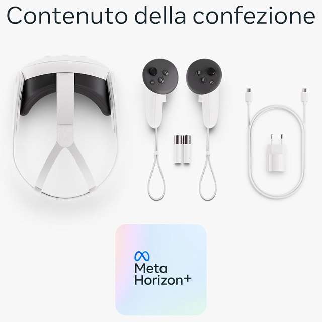 Meta Quest 3: il contenuto della confezione