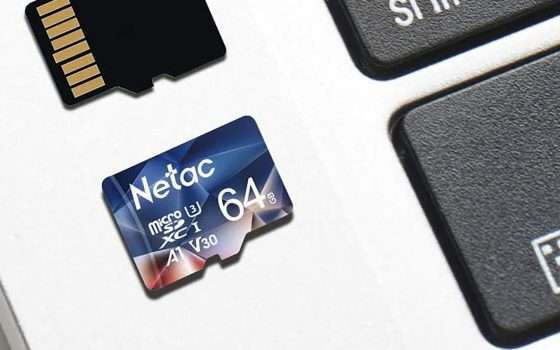 Tre microSD da 64 GB a PREZZO STRACCIATO: l'affare Netac