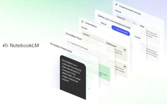 NotebookLM crea quiz e flashcard dagli appunti