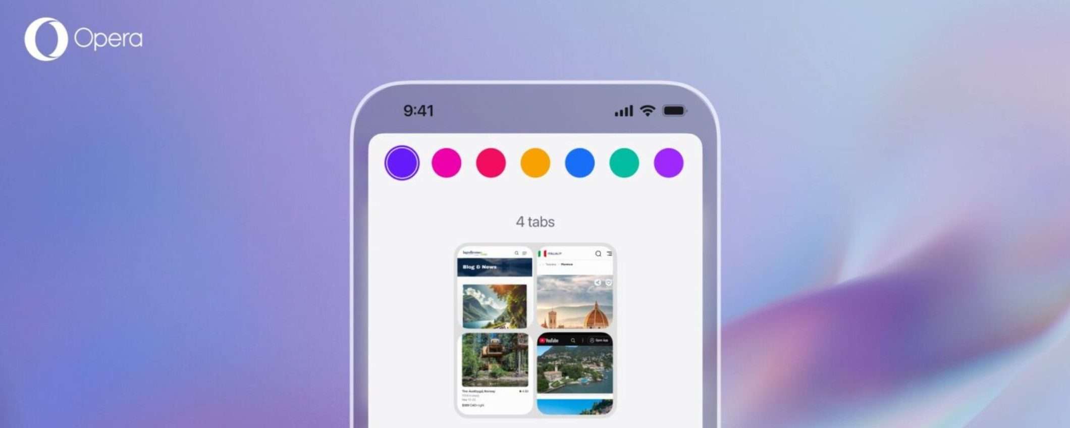 Opera One per iOS organizza le schede in modo geniale