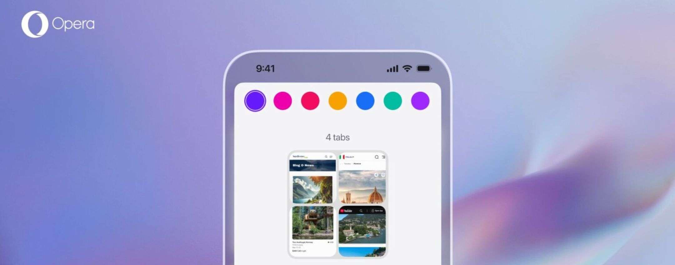 Opera One per iOS organizza le schede in modo geniale
