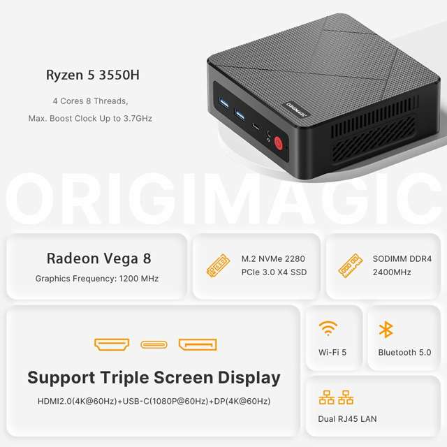 origimagic C4: le caratteristiche del Mini PC