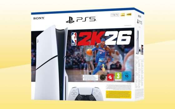 PS5 Slim nel bundle NBA 2K26 in OFFERTA a TEMPO