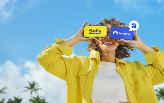 La combo di viaggio perfetta: attiva una eSIM Saily, ricevi NordVPN in regalo