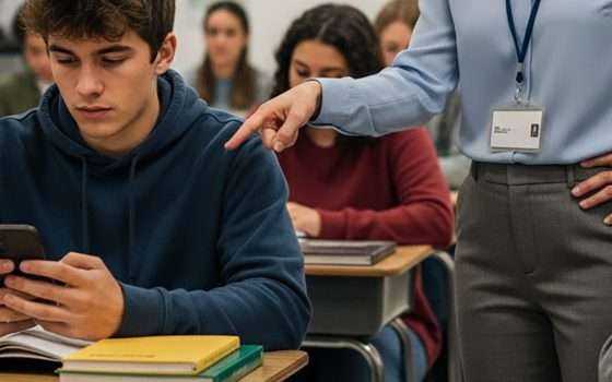 Smartphone a scuola: dalla nota alla sospensione