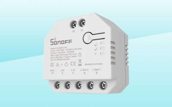 Sconto smart home: SONOFF DUAL R3 Lite al minimo su Amazon
