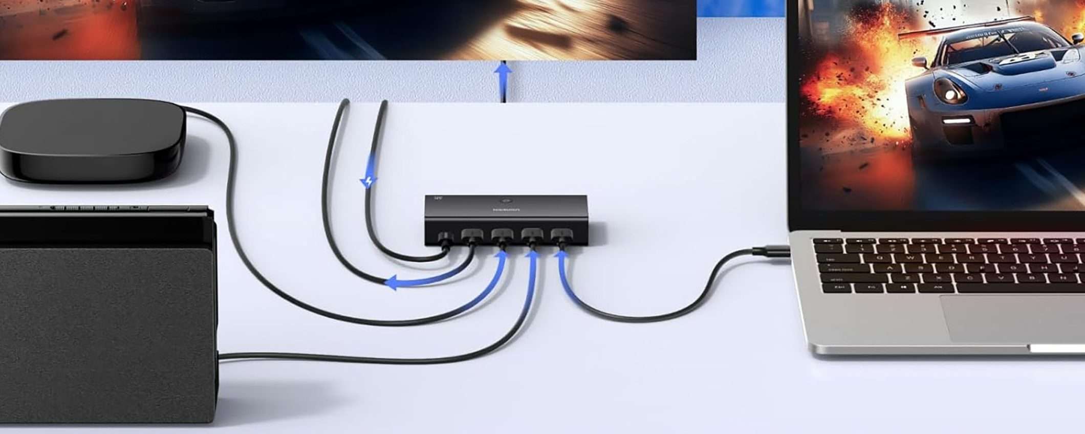 Switch HDMI (3 in, 1 out): l'offerta a tempo di Amazon