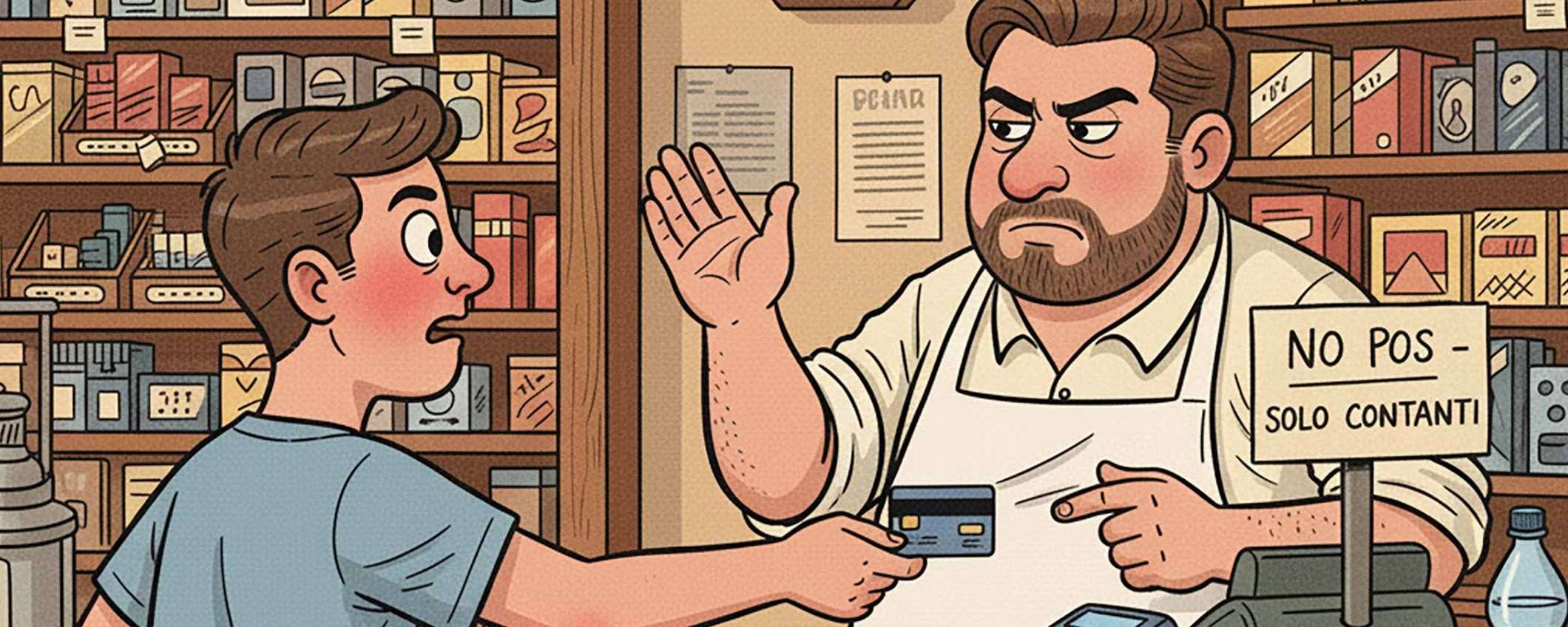 Il tabaccaio può rifiutare il pagamento con il POS?