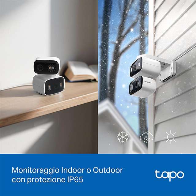 La doppia telecamera TP-Link Tapo C246D può occuparsi della videosorveglianza indoor e outdoor