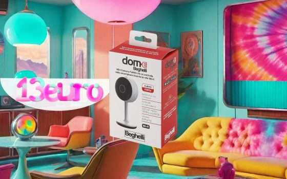 Telecamera WiFi Beghelli: sicurezza e domotica a soli 13€ su Amazon