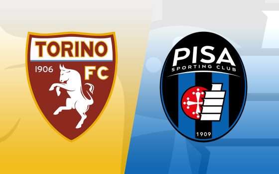 Come vedere Torino-Pisa di Coppa Italia in diretta streaming dall'estero