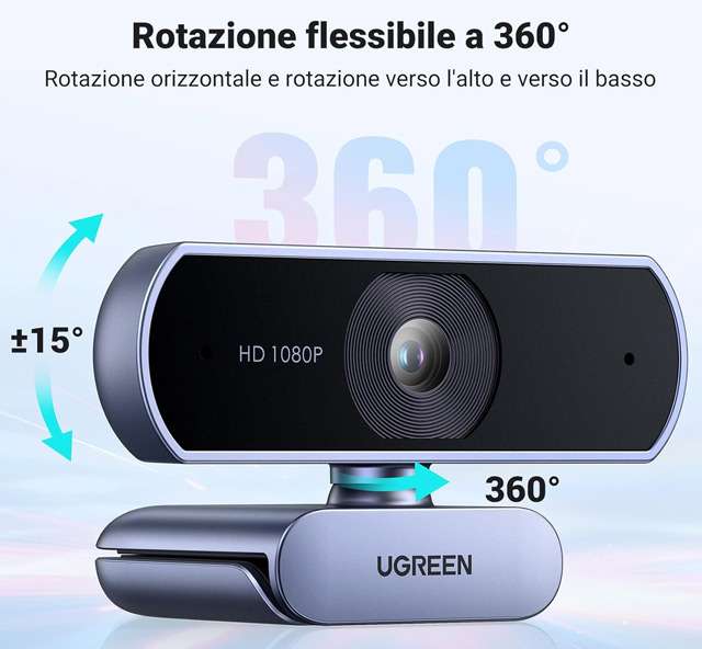 Le caratteristiche della webcam Full HD di UGREEN