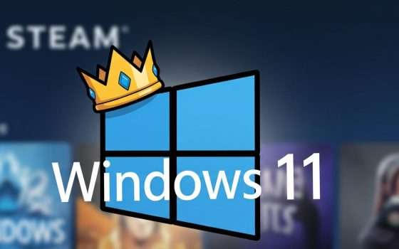 Windows 11 conquista Steam, record storico tra i gamer