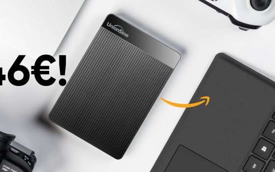 1TB a 46€: l’Hard Disk Esterno più conveniente della Festa delle Offerte Prime