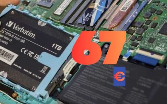 1TB di potenza a soli 67€: l’SSD Verbatim Vi550 S3 è un affare totale