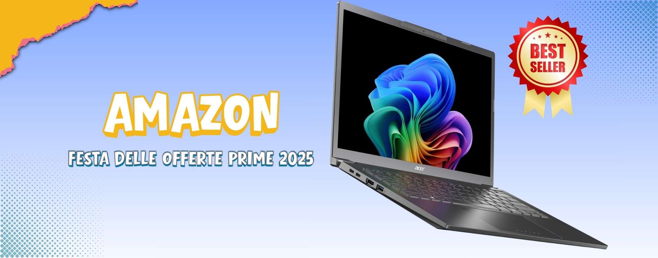 Laptop Acer con display OLED e Ultra7: sconto al MINIMO STORICO su Amazon