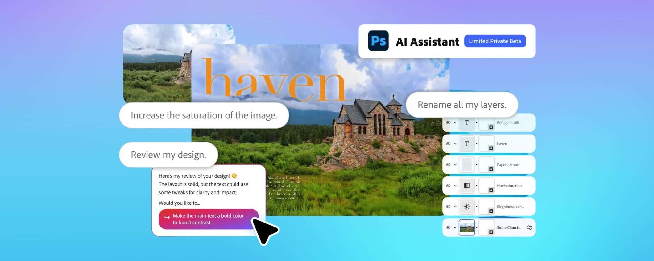 AI Assistant per Photoshop automatizza i compiti ripetitivi