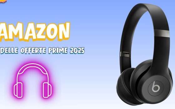 Cuffie Beats Solo 4: fino a 50 ore di musica in MAXI PROMO Prime (-44%)