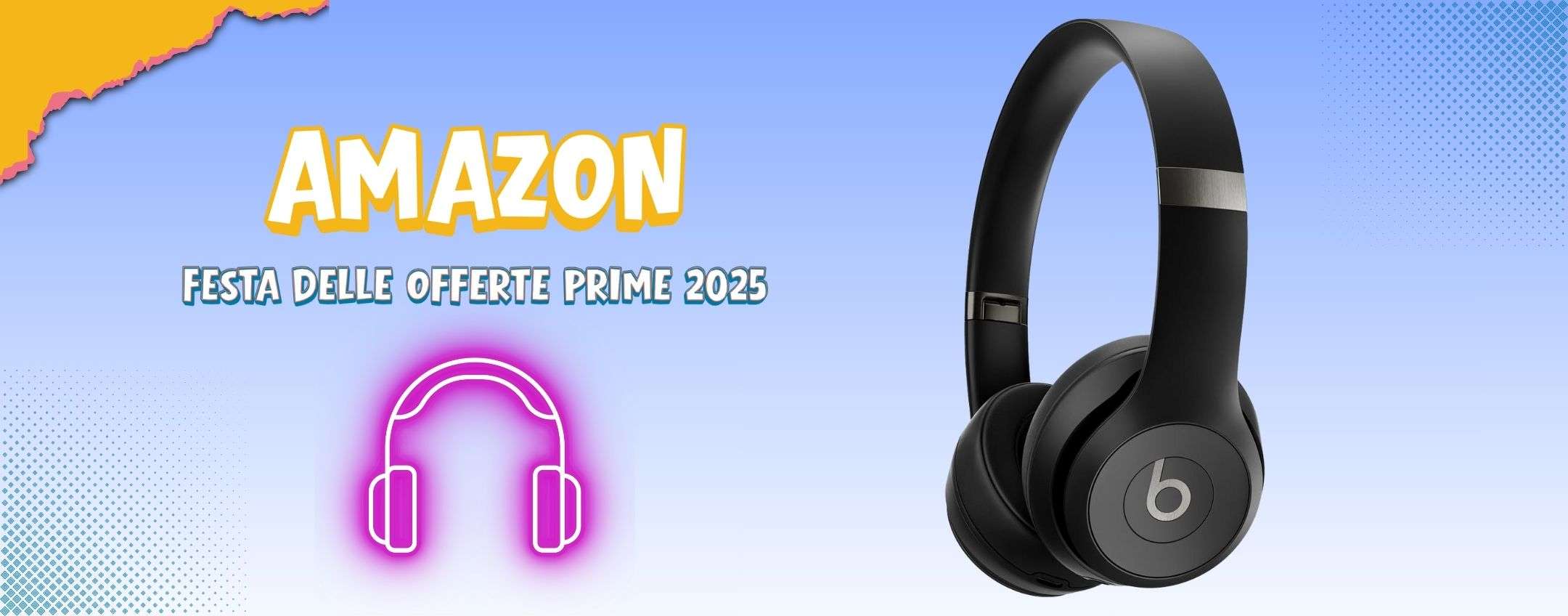 Cuffie Beats Solo 4: fino a 50 ore di musica in MAXI PROMO Prime (-44%)