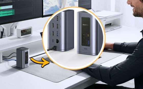 Collega tutto con un solo dispositivo: docking station 12-in-1 ora in offerta