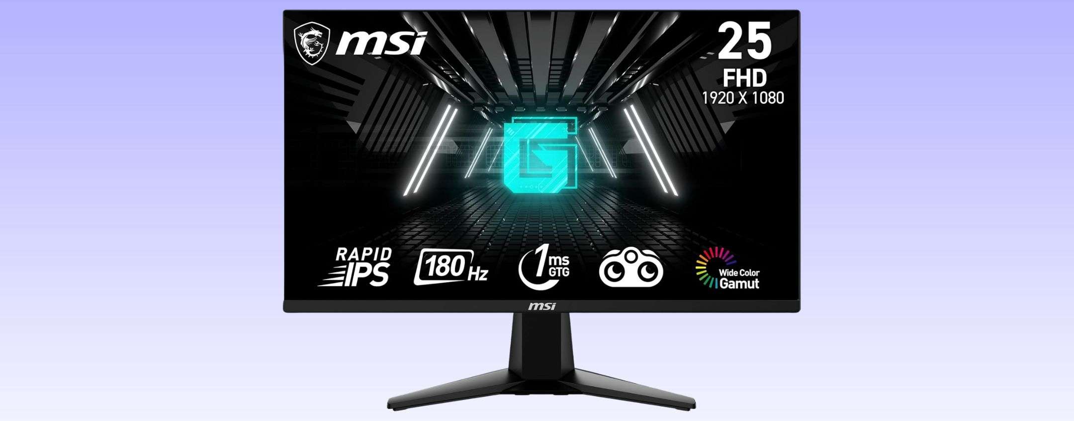 Monitor da gaming MSI da 24,5″ in SCONTO WEEKEND: costa solo 99,99€