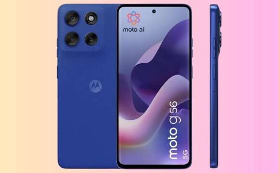 Motorola moto g56 5G 8/256 GB e display 120Hz è scontato del 43% su Amazon
